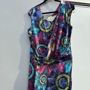 Ali Ro Multicolor Floral Dress - Size US 12 / FR 44 / IT 46